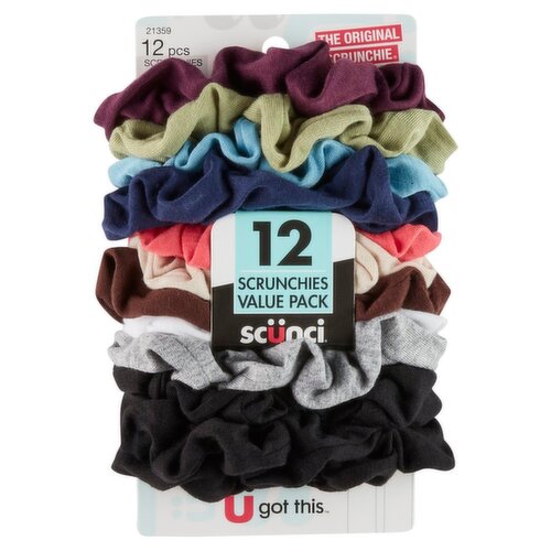 Scünci Scrunchies Value Pack, 12 count