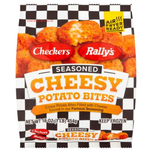 Checkers Rally's Seasoned Cheesy Potato Bites, 16 oz