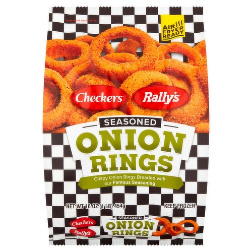 Checkers Rally's Seasoned Onion Rings, 16 oz