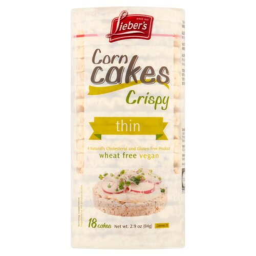 Lieber's Crispy Thin Corn Cakes, 18 count, 2.9 oz