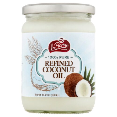 La Bonne 100% Pure Refined Coconut Oil, 16.9 fl oz