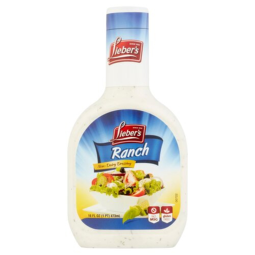 Lieber's Ranch Non-Dairy Dressing, 16 fl oz