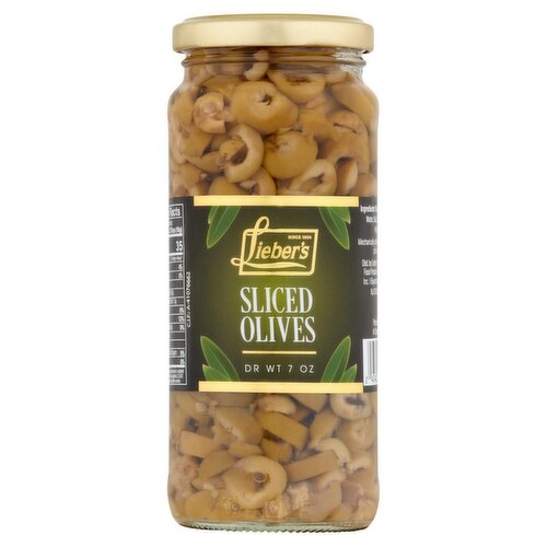 Lieber's Sliced Olives, 7 oz