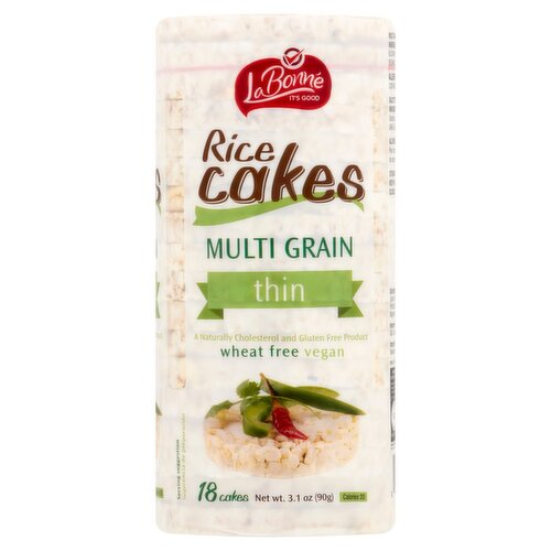 La Bonne Multi Grain Thin Rice Cakes, 18 counts, 3.1 oz