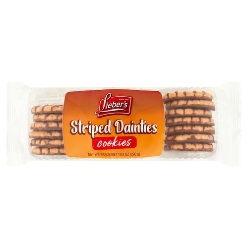 Lieber's Striped Dainties Cookies, 10.2 oz