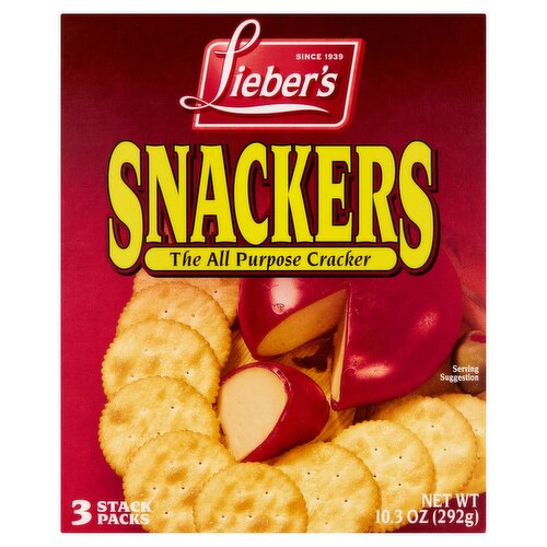 Lieber's Snackers Crackers, 10.3 oz