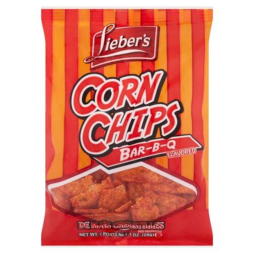 Liebers Bar-B-Q Flavored Corn Chips, 1 oz