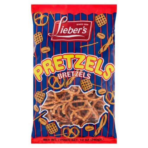 Lieber's Pretzels, 12 oz