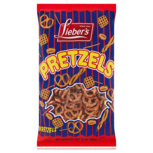 Lieber's Minis Pretzels, 12 oz