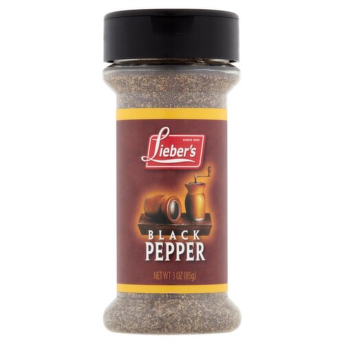 Lieber's Black Pepper, 3 oz