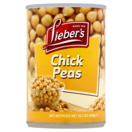 Lieber's Chick Peas, 15.5 oz