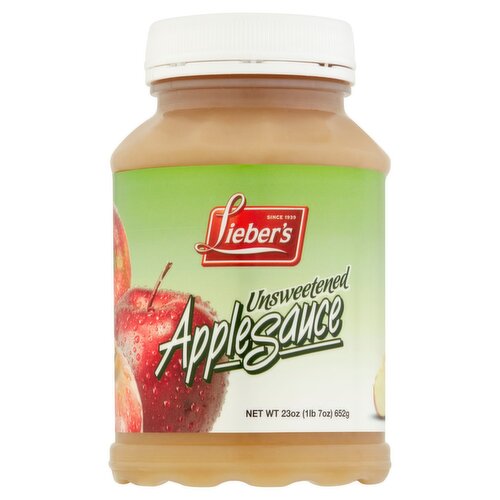 Lieber's Unsweetened Applesauce, 23 oz