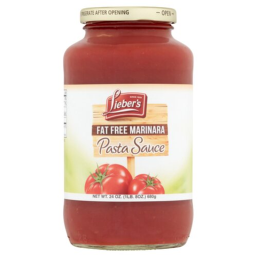 Lieber's Fat Free Marinara Pasta Sauce, 24 oz