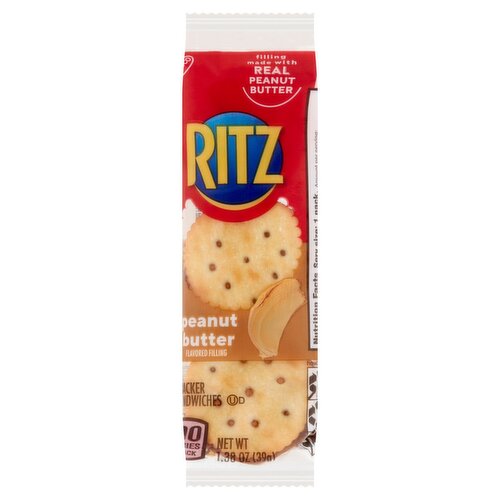 Nabisco Ritz Peanut Butter Flavored Filling Cracker Sandwiches 1.38 oz