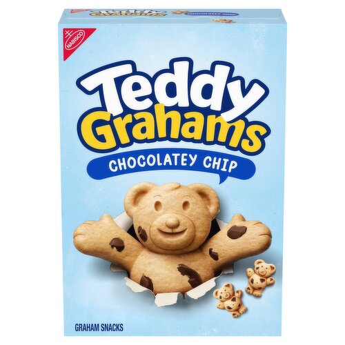 TEDDY GRAHAMS Chocolatey Chip Graham Snacks, Kids Snacks, 10 oz
