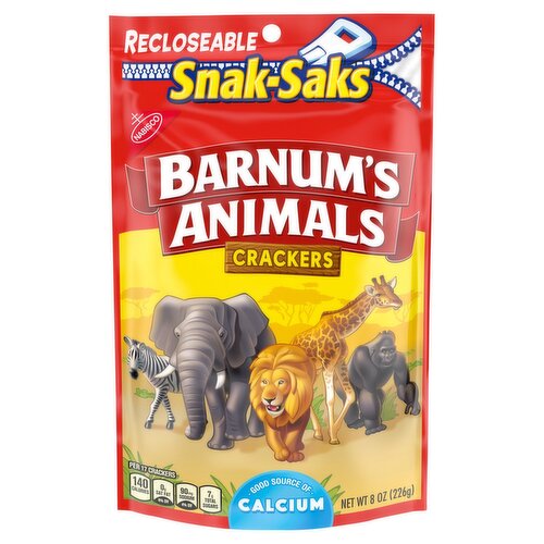 Nabisco Barnum's Animals Snak-Saks Crackers, 8 oz