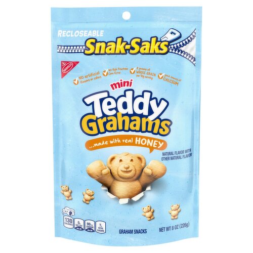 Nabisco Teddy Grahams Mini Honey Graham Snacks, 8 oz