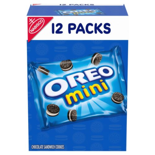 Nabisco Oreo Mini Chocolate Sandwich Cookies, 1 oz, 12 count