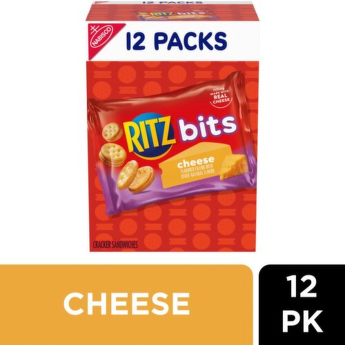 Nabisco Ritz Bits Cheese Cracker Sandwiches, 1 oz, 12 count