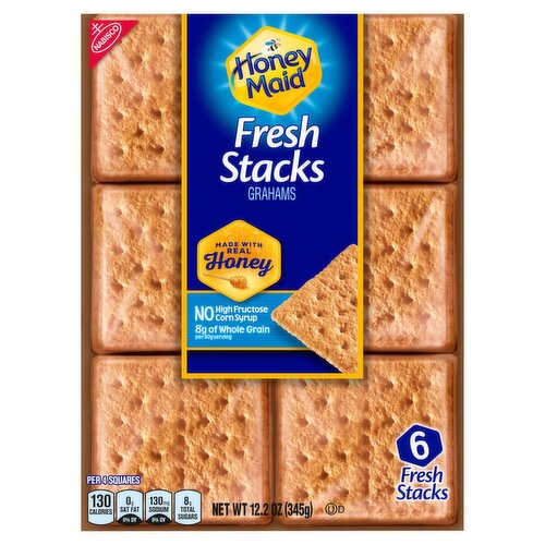 Nabisco Honey Maid Fresh Stacks Grahams Crackers, 6 count, 12.2 oz