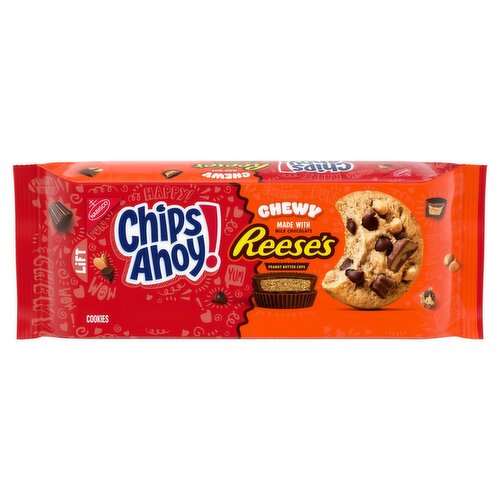Nabisco Chips Ahoy! Chewy Cookies with Reese's Milk Chocolate Peanut Butter Cups, 9.5 oz