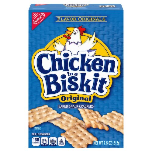 Nabisco Chicken in a Biskit Original Baked Snack Crackers, 7.5 oz