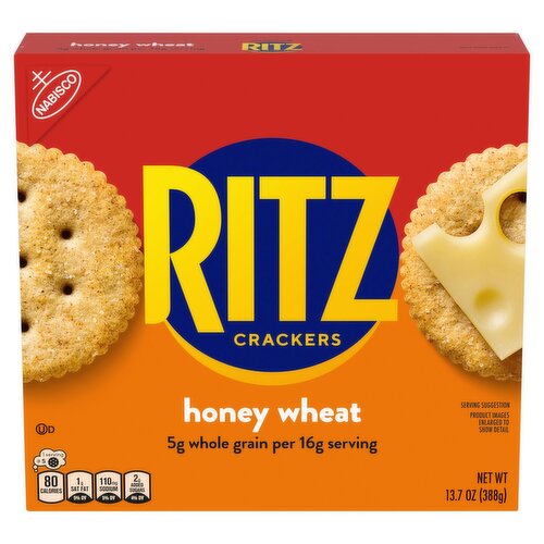 Nabisco Ritz Honey Wheat Crackers, 13.7 oz