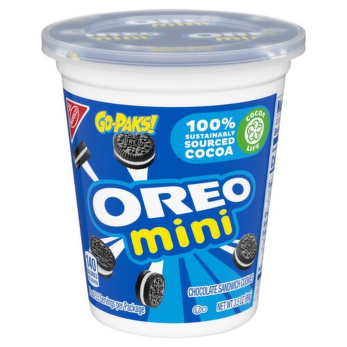 Nabisco Oreo Mini Chocolate Sandwich Cookies Go-Paks!, 3.5 oz