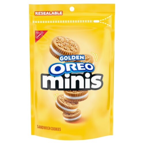 Nabisco Oreo Golden Minis Sandwich Cookies, 8 oz