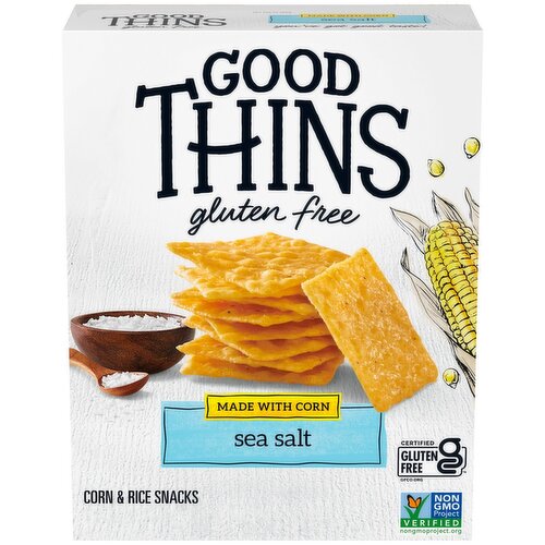 Good Thins Gluten Free Sea Salt Corn & Rice Snacks, 3.5 oz