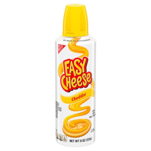 Easy Cheese Cheddar Cheese Snack, 8 oz