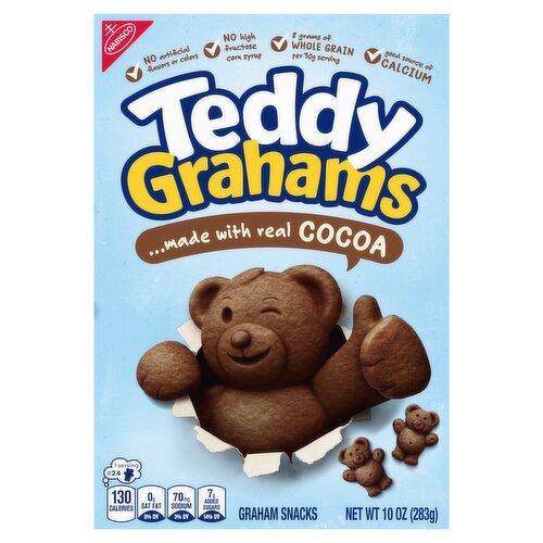 Nabisco Teddy Grahams Cocoa Graham Snacks, 10 oz