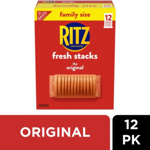 Nabisco Ritz Fresh Stacks The Original Crackers Family Size, 12 count, 1 lb 1.8 oz