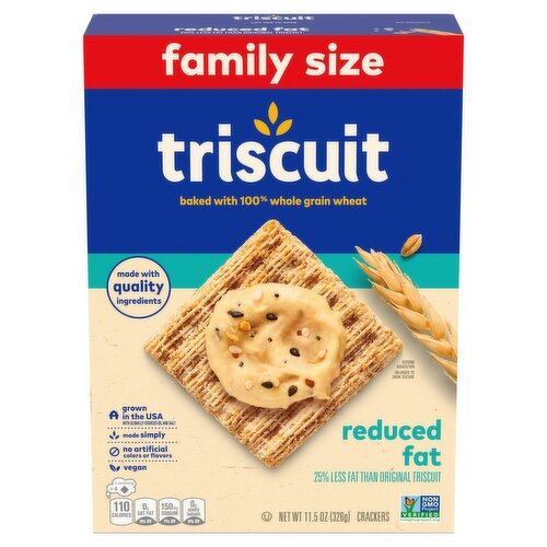 Triscuit Reduced Fat Crackers Family Size, 11.5 oz