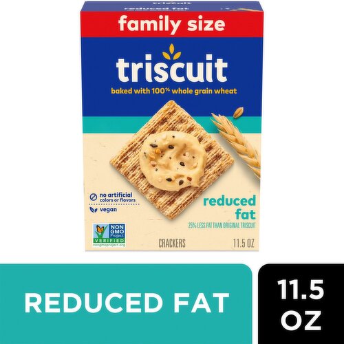 Triscuit Reduced Fat Crackers Family Size, 11.5 oz