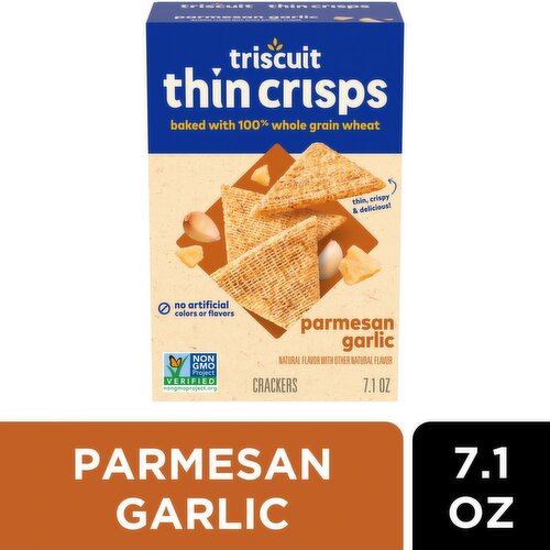 Triscuit Thin Crisps Parmesan Garlic Crackers, 7.1 oz