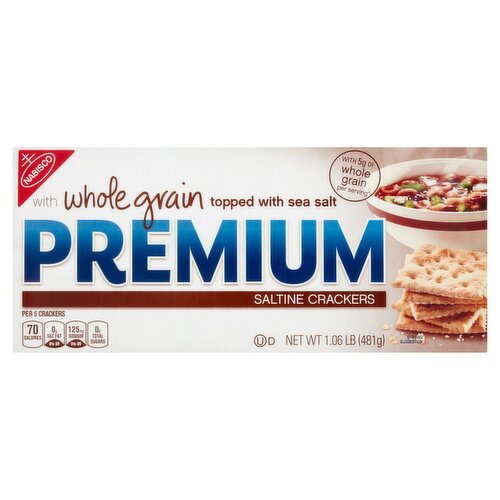 Nabisco Premium Saltine Crackers with Whole Grain, 1.06 oz