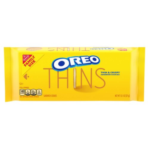 Nabisco Oreo Thins Sandwich Cookies Family Size, 13.1 oz