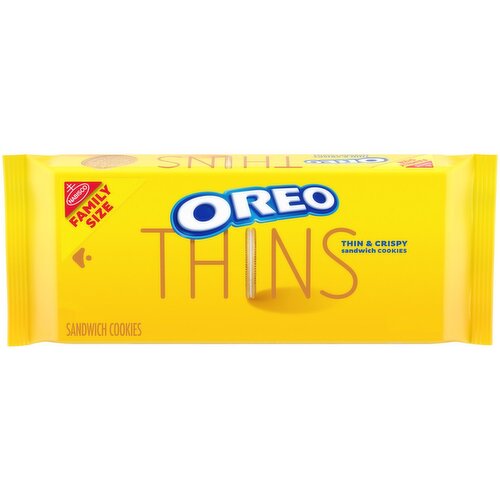 Nabisco Oreo Thins Sandwich Cookies Family Size, 13.1 oz