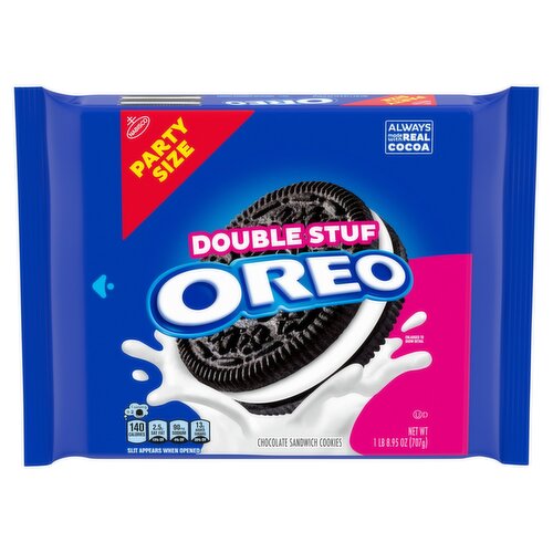 Nabisco Oreo Double Stuf Chocolate Sandwich Cookies Party Size, 1 lb 8.95 oz