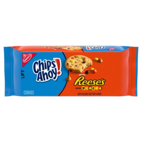 Nabisco Chips Ahoy! Reese's Mini Pieces with Peanut Butter Candy Cookies, 9.5 oz