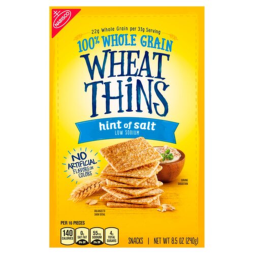 Nabisco Wheat Thins Hint of Salt Snacks, 8.5 oz