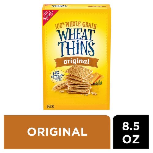 Nabisco Wheat Thins Original 100% Whole Grain Snacks, 8.5 oz