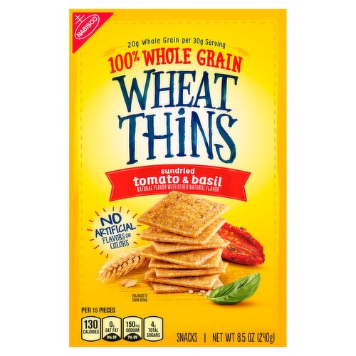 Nabisco Wheat Thins Sundried Tomato & Basil Snacks, 8.5 oz