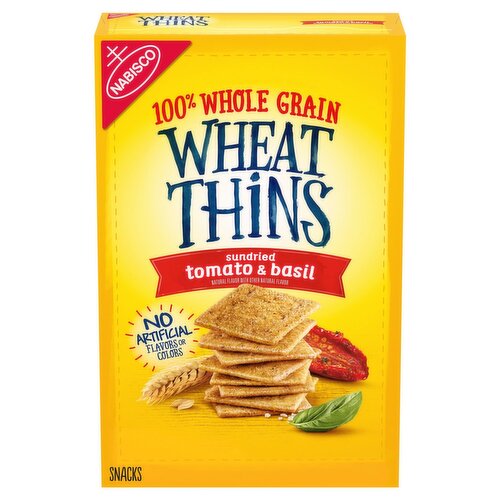 Nabisco Wheat Thins Sundried Tomato & Basil 100% Whole Grain Snacks, 8.5 oz