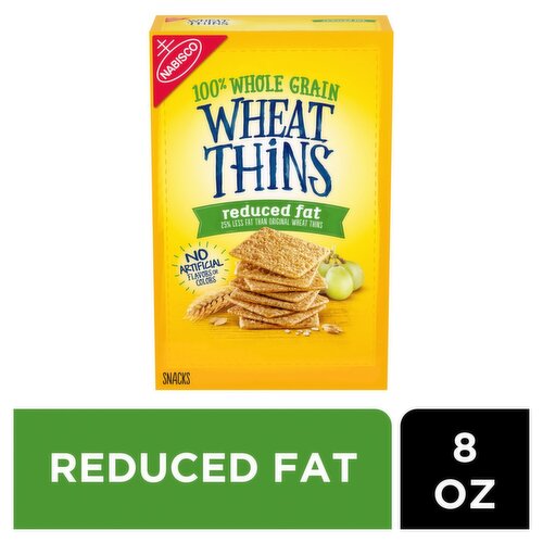 Nabisco Wheat Thins Reduced Fat 100% Whole Grain Snacks, 8 oz