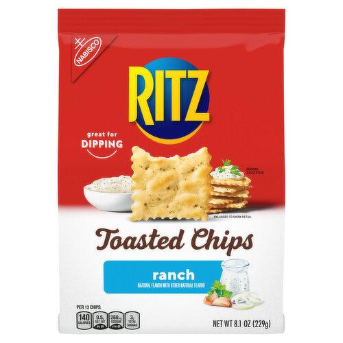 Nabisco Ritz Ranch Toasted Chips, 8.1 oz