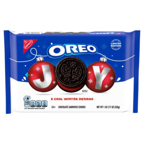Nabisco Oreo Joy! Red Colored Creme Chocolate Sandwich Cookies Limited Edition, 1 lb 2.71 oz