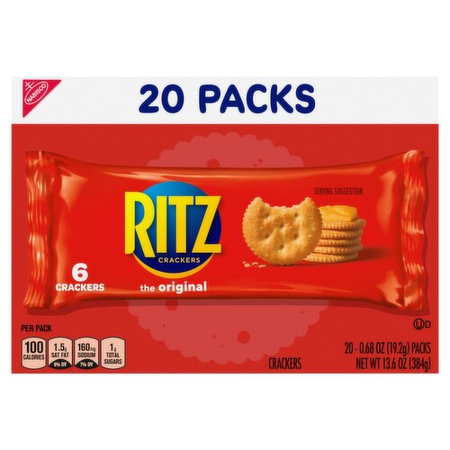 Nabisco Ritz the Original Crackers, 0.68 oz, 20 count