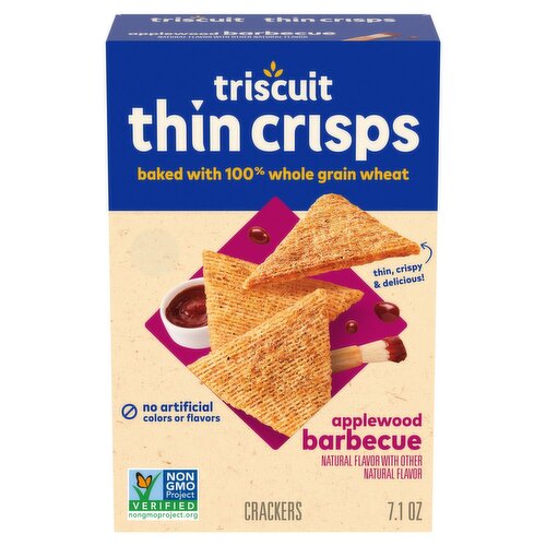 Triscuit Thin Crisps Applewood Barbecue Crackers, 7.1 oz